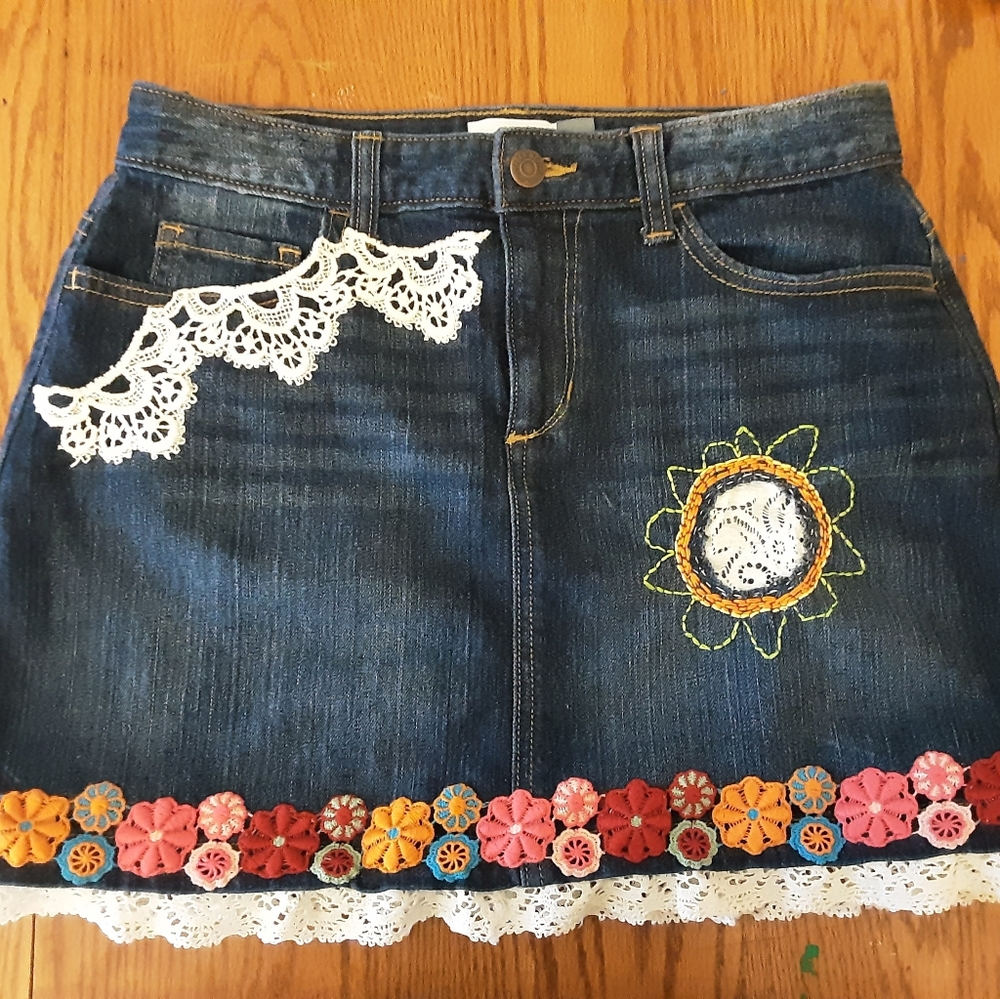 Urbnfrmgrl jeans:  flower skirt